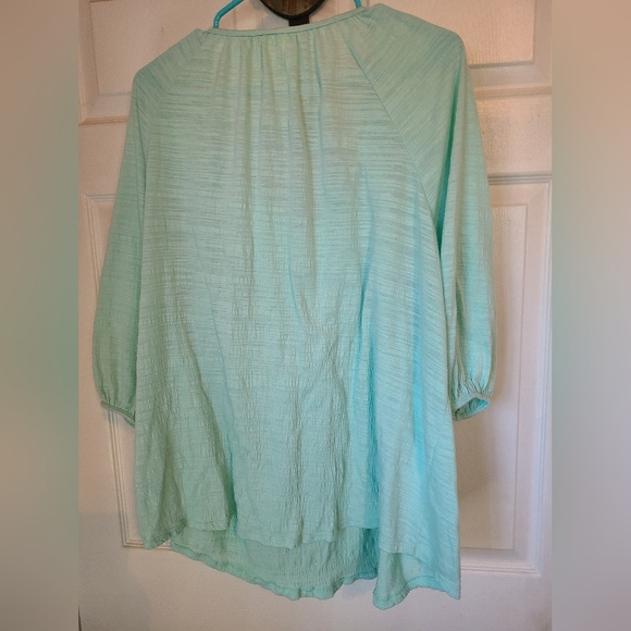 Faded Glory Woman's Blouse,  Size: 2X Color: Green - Picture 13 of 16